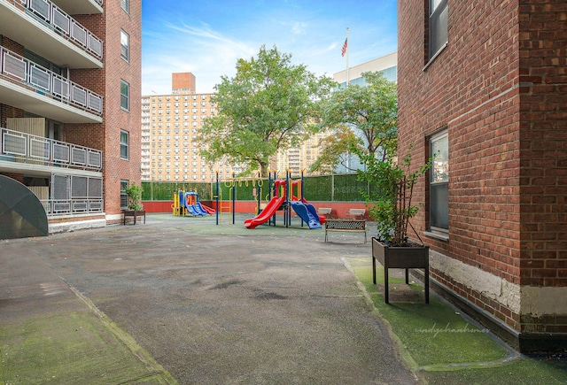 view of communal playground