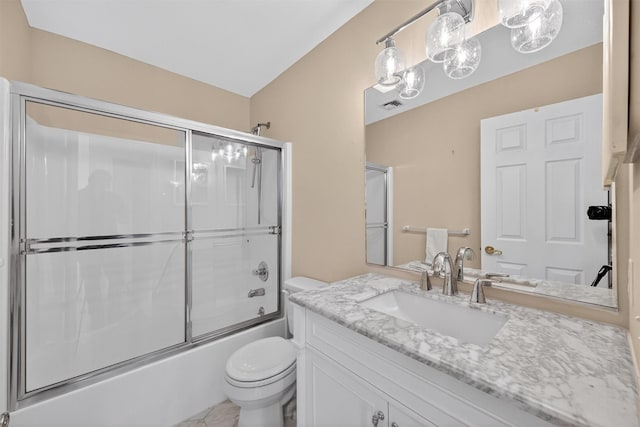 50 Roosevelt Dr, Poughquag, NY 12570 - full bath with vanity and shower / bath combination with glass door