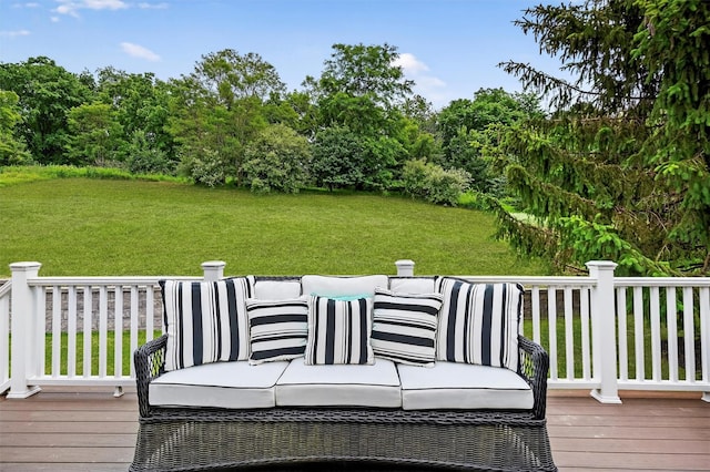 50 Roosevelt Dr, Poughquag, NY 12570 - wooden terrace with a lawn