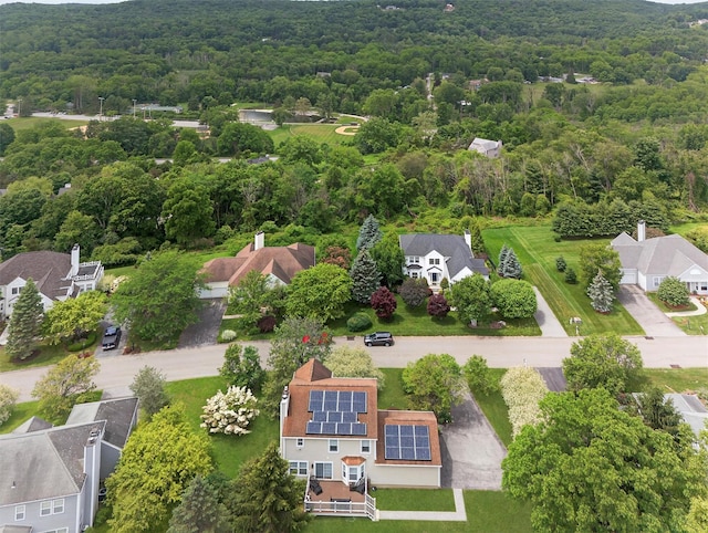 50 Roosevelt Dr, Poughquag, NY 12570 - aerial perspective of suburban area with a heavily wooded area