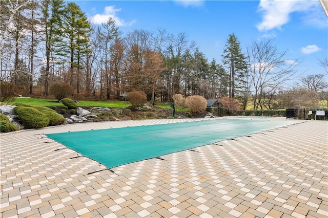 50 Roosevelt Dr, Poughquag, NY 12570 - view of pool with a patio area and view of scattered trees