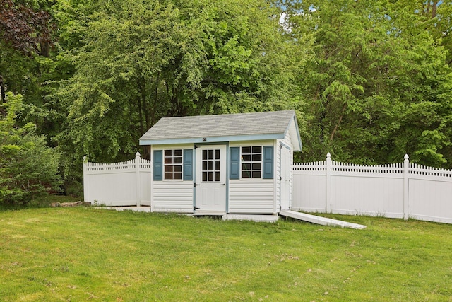view of outbuilding with an outdoor structure