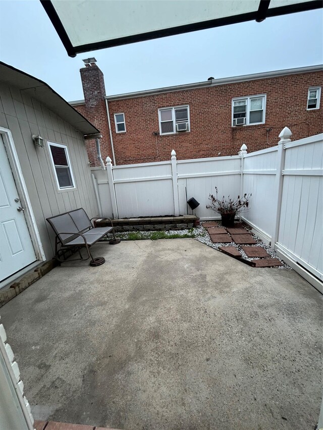 view of patio / terrace with a fenced backyard