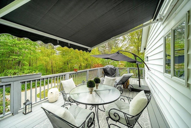 78 Schultz Hill Rd, Rhinebeck, NY 12580 - deck featuring outdoor dining area