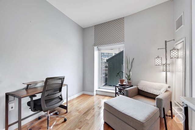 11-24 31st Ave Unit 3A, Astoria, NY 11106 - home office with light wood-style floors and baseboards