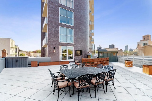 11-24 31st Ave Unit 3A, Astoria, NY 11106 - view of patio / terrace featuring outdoor dining space