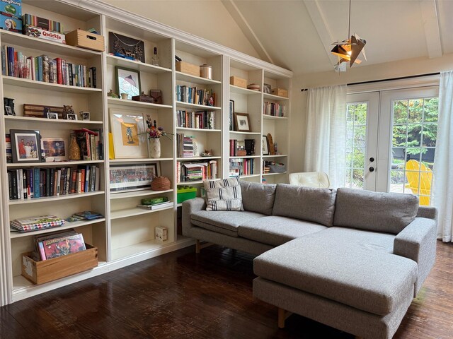 101 Old Plank Rd, Sparrowbush, NY 12780 - living area with lofted ceiling and wood finished floors