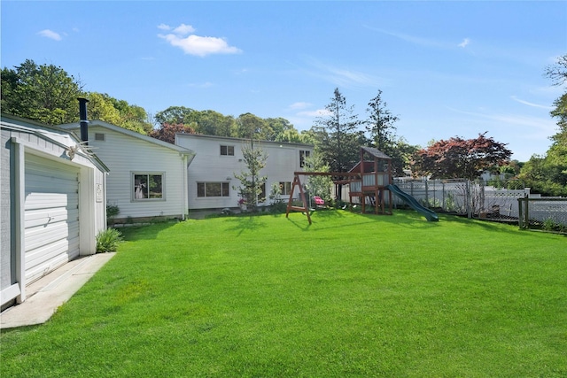 77 Greenwood Ln, White Plains, NY 10607 - view of yard with a playground