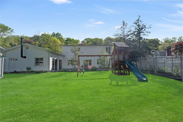 77 Greenwood Ln, White Plains, NY 10607 - back of property featuring a playground