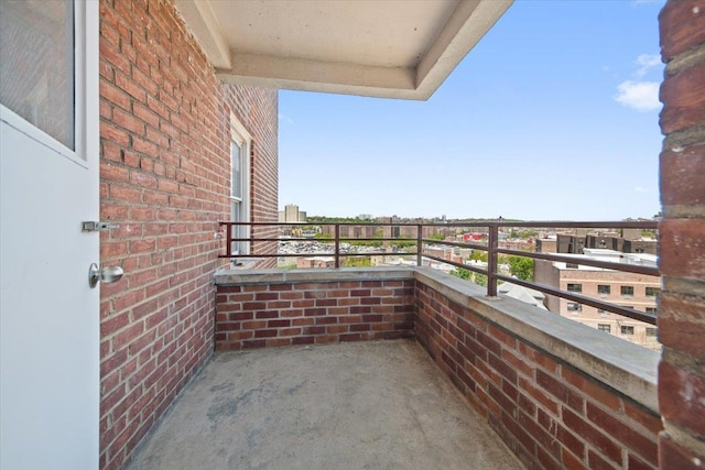 view of balcony