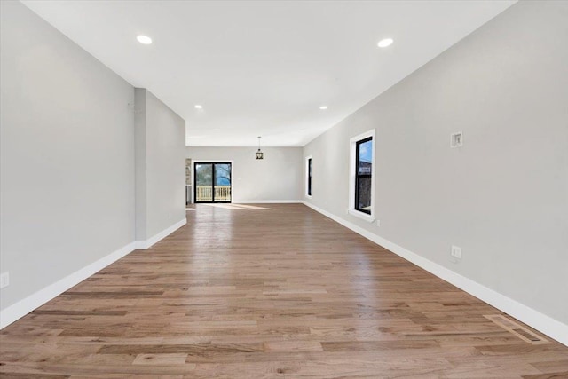 169 Bretton Rd, Yonkers, NY 10710 - interior space featuring recessed lighting, baseboards, visible vents, and light wood-type flooring