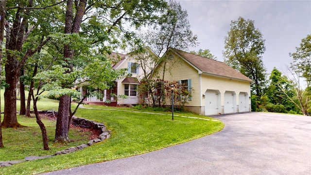11 Hidden Meadow Rd, Warwick, NY 10990 - view of front of house with driveway, a garage, and a front yard