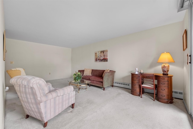 1 Lakeview Dr Unit 1L, Peekskill, NY 10566 - living room featuring light colored carpet and a baseboard radiator