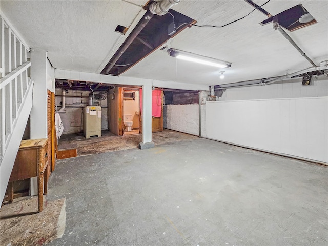 1994 Pine St, North Baldwin, NY 11510 - unfinished below grade area featuring stairs
