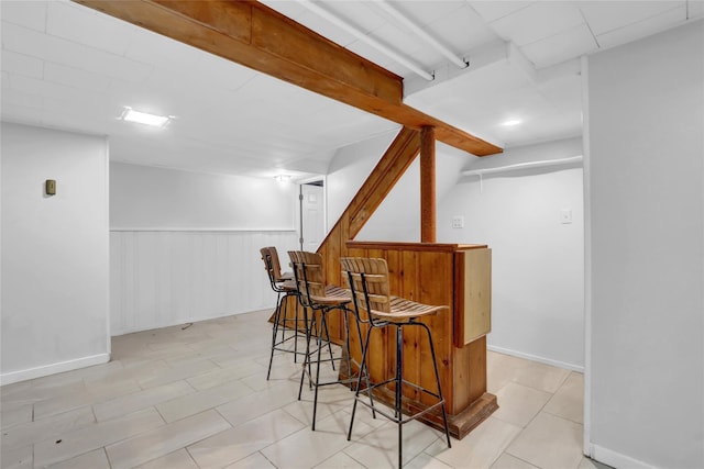 30 Inwood Rd, Glen Cove, NY 11542 - bar featuring a bar and a wainscoted wall