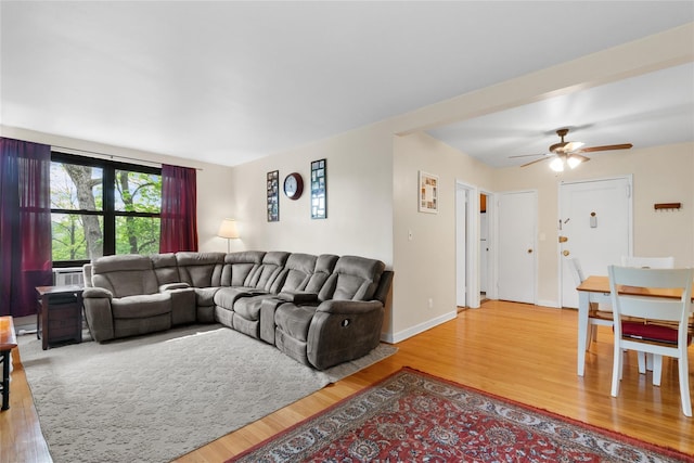 51 Rockledge Rd Unit 1A, Hartsdale, NY 10530 - living area featuring wood finished floors and ceiling fan