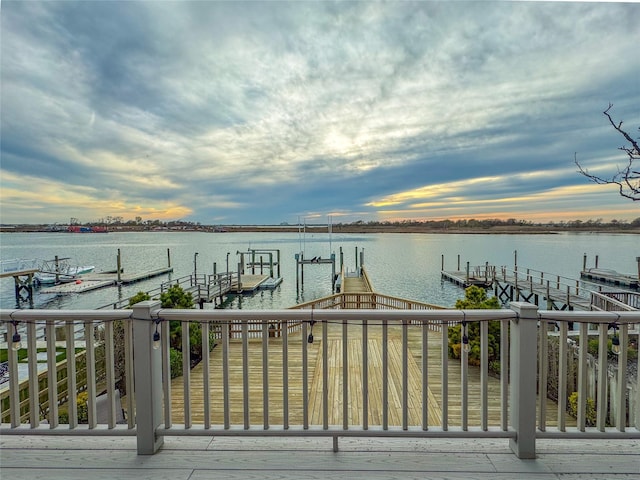 208 Block Ln, Harbor Isle, NY 11558 - dock area with a water view and boat lift
