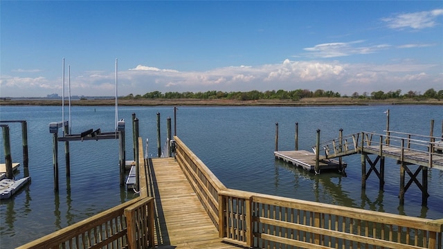 208 Block Ln, Harbor Isle, NY 11558 - dock area featuring a water view