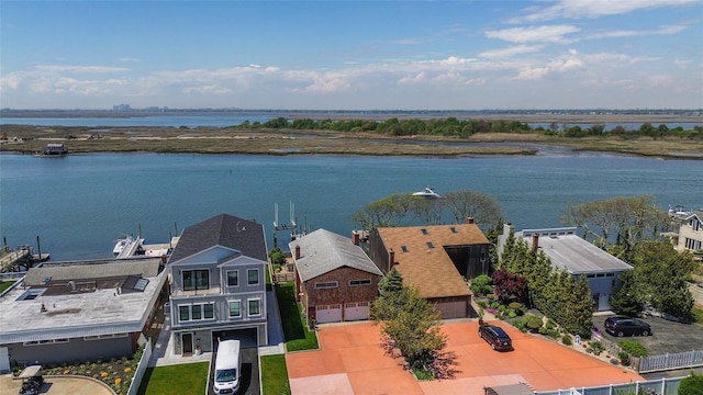 208 Block Ln, Harbor Isle, NY 11558 - bird's eye view of a large body of water