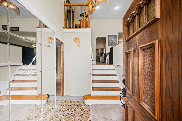 211 Cantiague Rock Rd, Westbury, NY 11590 - stairs featuring tile patterned flooring
