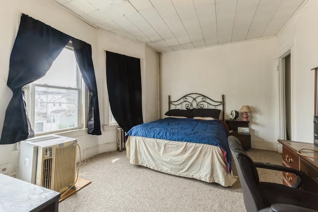 84-52 123rd St, Kew Gardens, NY 11415 - carpeted bedroom featuring radiator heating unit