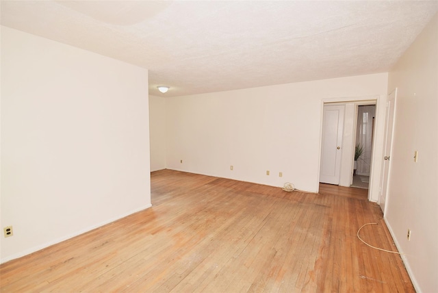 empty room featuring light wood-style floors