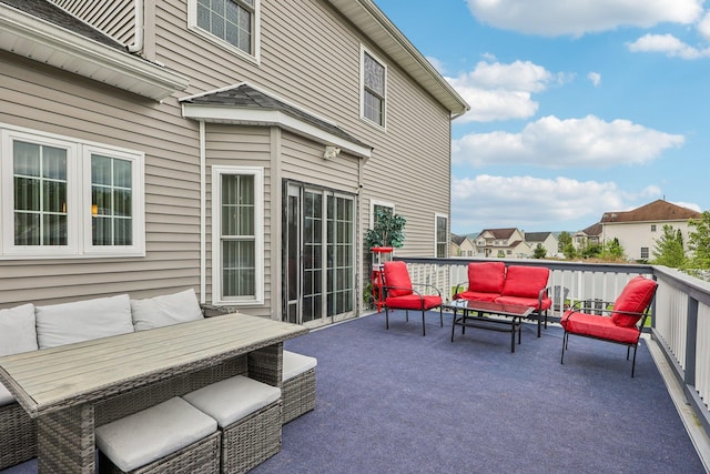 view of patio with outdoor lounge area