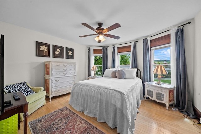 96 E Main St, Port Jervis, NY 12771 - bedroom featuring light wood finished floors and a ceiling fan