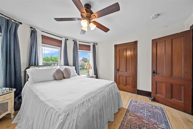 96 E Main St, Port Jervis, NY 12771 - bedroom with light wood finished floors and ceiling fan