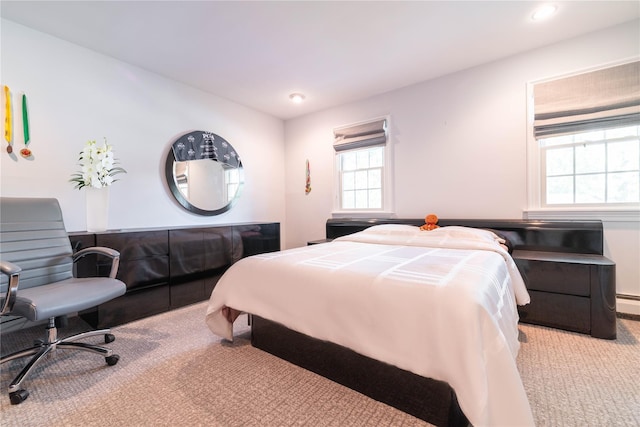 5 Samuel Ct, Syosset, NY 11791 - bedroom with carpet, recessed lighting, and a baseboard radiator