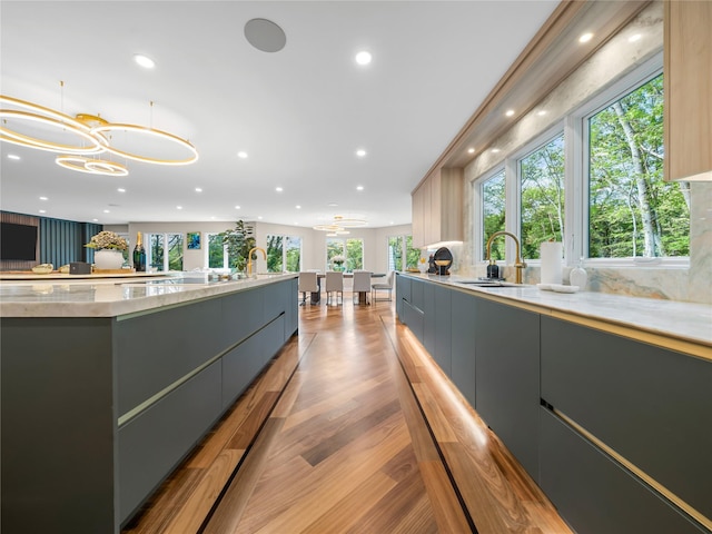 5 N Hills Rd, East Norwich, NY 11732 - reception area featuring a sink, recessed lighting, and a chandelier