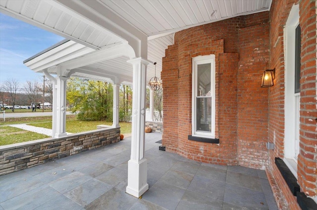 260 Main St, Goshen, NY 10924 - view of patio featuring covered porch