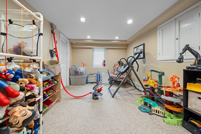 142 Rte 25a, Shoreham, NY 11786 - playroom with carpet flooring and recessed lighting