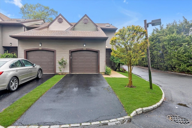 garage with driveway