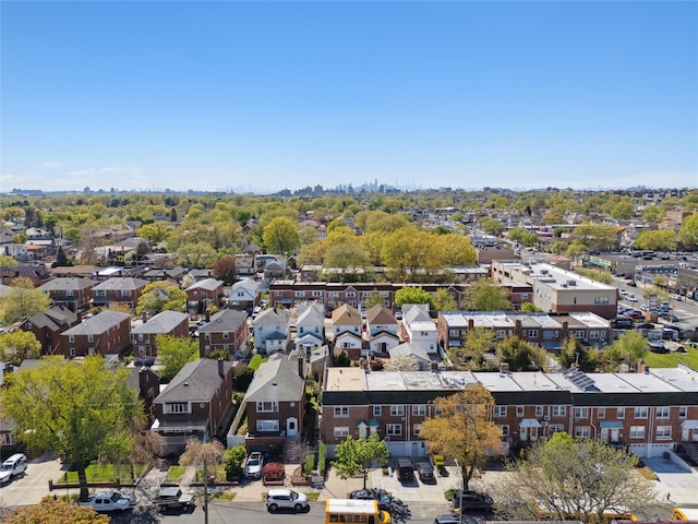 43-28 196th St, Flushing, NY 11358 - birds eye view of property with a residential view