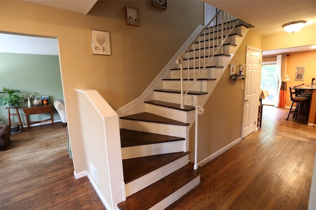 8 Rolling Way, New City, NY 10956 - stairs with wood finished floors and baseboards
