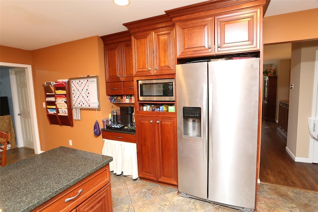 8 Rolling Way, New City, NY 10956 - kitchen with stainless steel appliances and brown cabinets