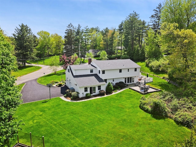 view of subject property