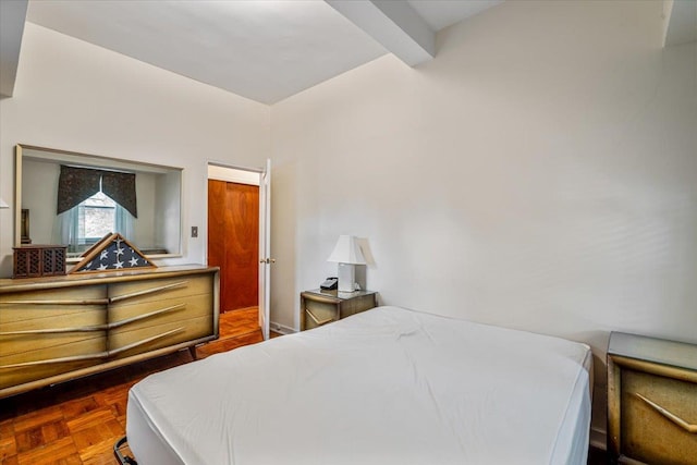 62-15 53rd Ave Unit Lgd, Maspeth, NY 11378 - bedroom with beam ceiling