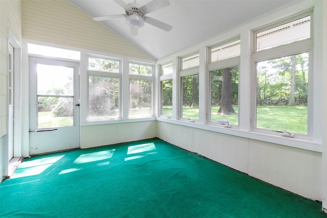 7 Cobblestone Ln, Cortlandt Manor, NY 10567 - unfurnished sunroom featuring lofted ceiling and carpet floors