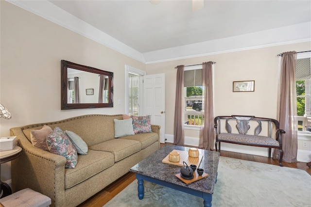 264 Washington Ave, Jamesport, NY 11947 - living area with wood finished floors and plenty of natural light