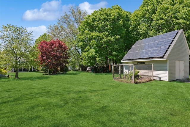 264 Washington Ave, Jamesport, NY 11947 - view of green lawn with an outbuilding