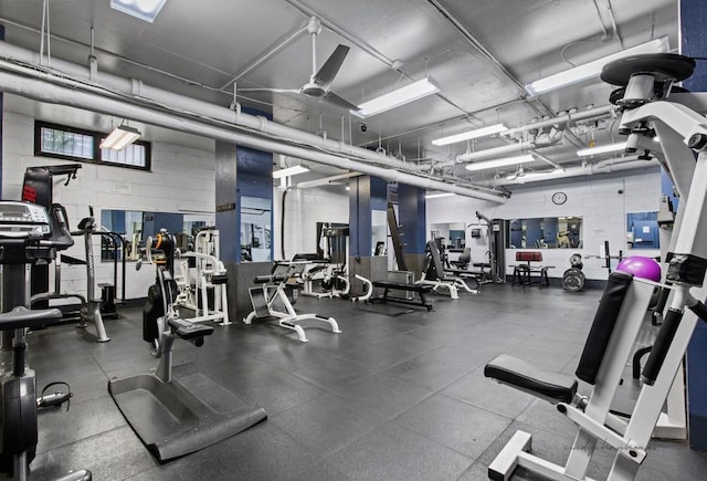 view of gym