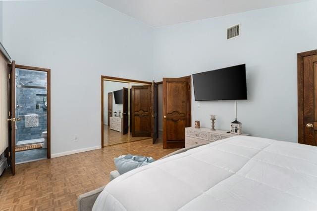 6 Circle Dr, Shoreham, NY 11786 - bedroom featuring a high ceiling and ensuite bath