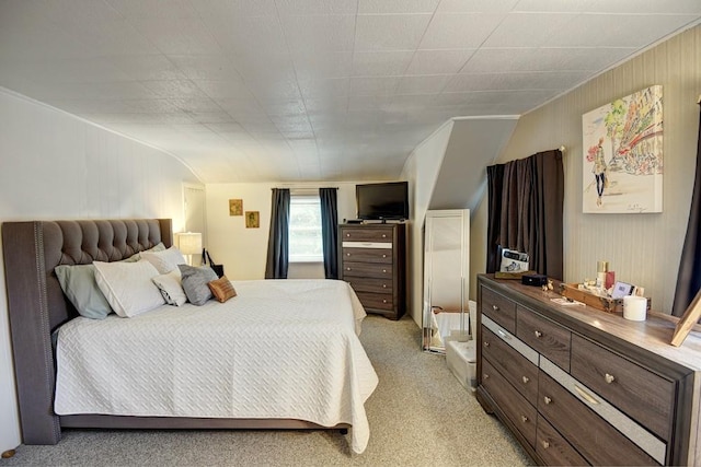 21 Potter Ln, Levittown, NY 11756 - bedroom with light colored carpet and wooden walls