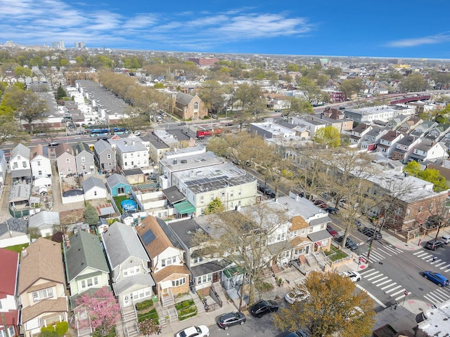 aerial view featuring a residential view
