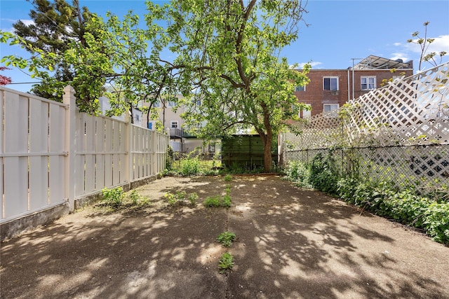 view of patio / terrace featuring fence