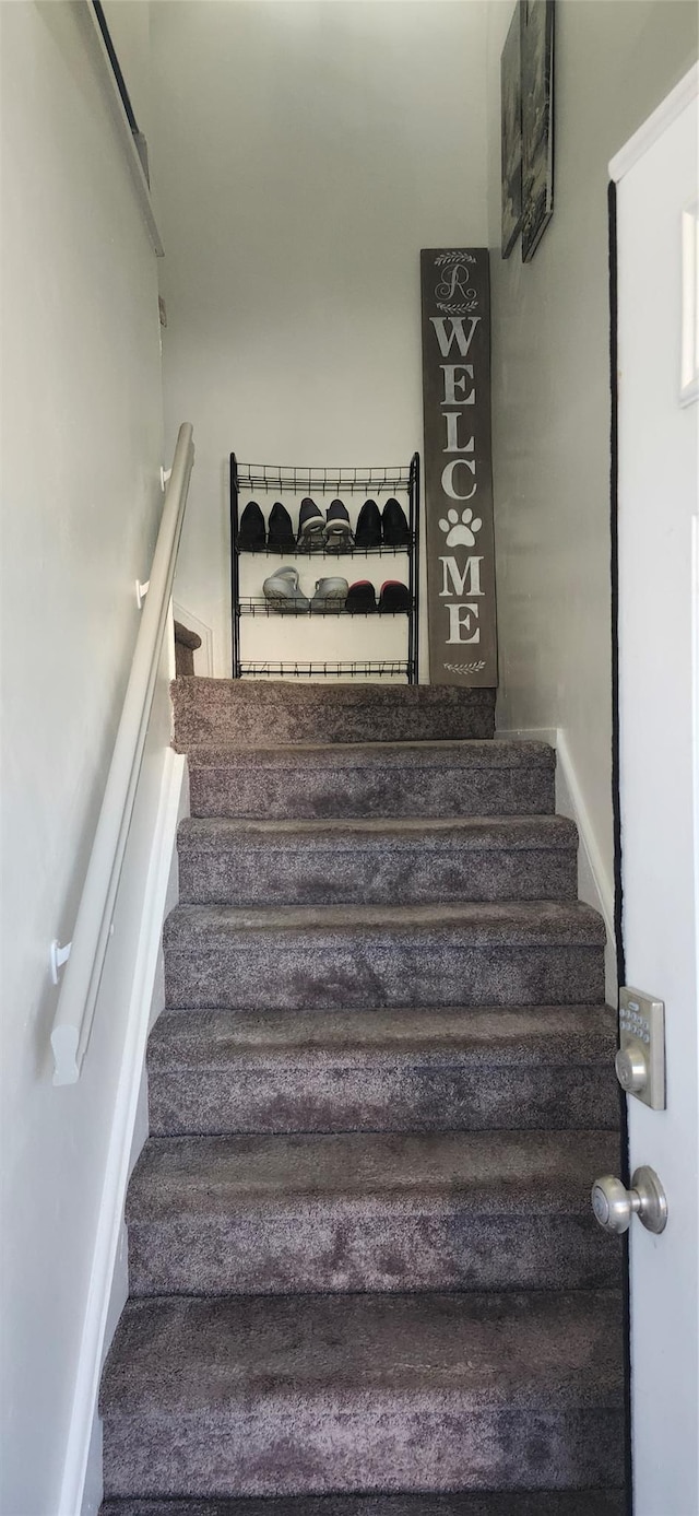 view of staircase