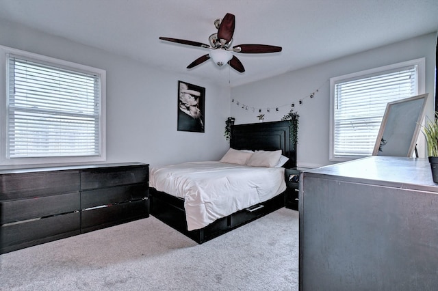 80 Saint Anns Ave, Copiague, NY 11726 - carpeted bedroom featuring a ceiling fan