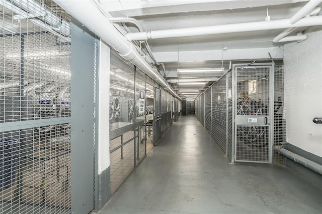 view of storage room